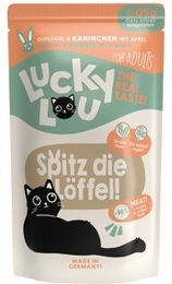 Lucky Lou Nassfutter Katze Adult Geflügel und Kaninchen Light 32x125 g – Bild 1 von 3
