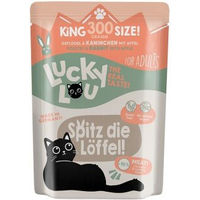 Produktbild von Lucky Lou Nassfutter Katze Adult Geflügel und Kaninchen Stückchen in Sauce 24x300 g - 24 x 300 g
