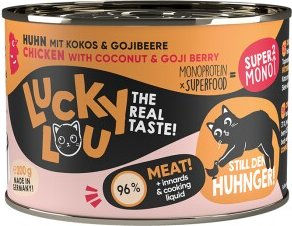 Lucky Lou Nassfutter Katze Adult Huhn Getreidefrei Glutenfrei Ohne Zucker 12x200 g – Bild 1 von 3
