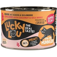 Produktbild von Lucky Lou Nassfutter Katze Adult Huhn Getreidefrei Glutenfrei Ohne Zucker 12x200 g