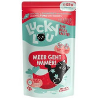 Produktbild von Lucky Lou Nassfutter Katze Adult Thunfisch und Geflügel 16x125 g - 16 x 125 g