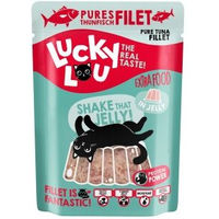 Produktbild von Lucky Lou Nassfutter Katze Extra Food Adult Thunfisch in Gelee getreidefrei und ohne Zucker 12x70 g - 12 x 70 g