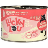 Produktbild von Lucky Lou Nassfutter Katze Kitten Geflügel 24x200 g - 24 x 200 g