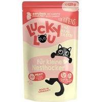 Produktbild von Lucky Lou Nassfutter Katze Kitten Geflügel 64x125 g - 64 x 125 g