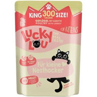 Produktbild von Lucky Lou Nassfutter Katze Kitten Geflügel Stückchen in Sauce 24x300 g - 24 x 300 g