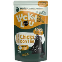 Produktbild von Lucky Lou Nassfutter Katze Senior Geflügel 64x125 g - 64 x 125 g