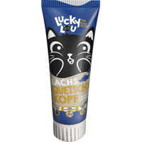 Produktbild von Lucky Lou Quetschkopf Lachs Paste für Katzen 75 g - 4 x 75 g