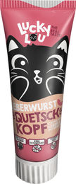 Lucky Lou Quetschkopf Leberwurst Schwein Paste für Katzen Adult 75 g - 4 x 75 g – Bild 1 von 6