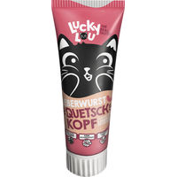 Produktbild von Lucky Lou Quetschkopf Leberwurst Schwein Paste für Katzen Adult 75 g - 4 x 75 g