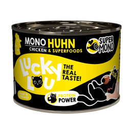 Lucky Lou SuperMono Huhn Nassfutter für Katzen Adult Getreidefrei Glutenfrei Monoprotein 6x200g – Bild 1 von 5