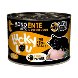 Lucky Lou SuperMono² Hundefutter Ente getreidefrei monoprotein ohne Zucker 24x200g – Bild 1 von 4