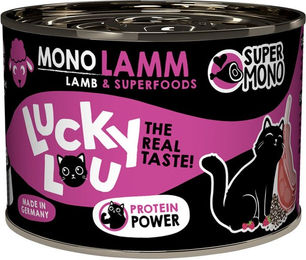 Produktbild von Lucky Lou SuperMono² Hundefutter Lamm getreidefrei monoprotein 6x200g