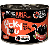 Produktbild von Lucky Lou SuperMono² Hundefutter Rind getreidefrei monoprotein 24x200g