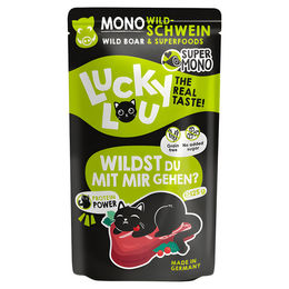 Produktbild von Lucky Lou SuperMono Hundefutter Wildschwein Monoprotein getreidefrei und glutenfrei Adult 125 g