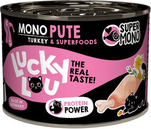 Lucky Lou SuperMono Katzenfutter Pute Adult Getreidefrei Monoprotein Sensitive – Bild 1 von 5