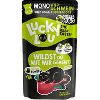 Produktbild von Lucky Lou SuperMono Katzenfutter Wildschwein Getreidefrei Monoprotein Sensitive Adult