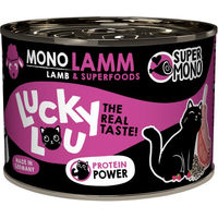 Produktbild von Lucky Lou SuperMono Monoprotein Katzenfutter Lamm 200 g Dose - 200 g