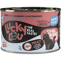 Produktbild von Lucky Lou SuperMono Rind Katzenfutter Monoprotein Sensitive 200 g - 200 g