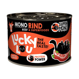 Lucky Lou SuperMono2 Hundefutter Rind getreidefrei monoprotein 6x200g – Bild 1 von 4