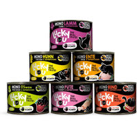 Produktbild von Lucky Lou SuperMono2 Katzen Nassfutter Adult Monoprotein Getreidefrei Mixpaket 6 x 200 g - 24 x 200 g