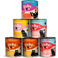 Produktbild von Lucky Lou Tasty Mix Katzen Nassfutter Adult Stückchen in Sauce Getreidefrei und Glutenfrei 6 x 800 g - 6 x 800 g