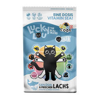 Produktbild von Lucky Lou Trockenfutter für Katzen Adult Geflügel und Lachs getreidefrei und glutenfrei 750 g - 750 g