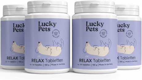 Lucky-Pet Beruhigungstabletten für Hunde mit L-Tryptophan, Baldrian und Hanfsaat – Bild 1 von 4
