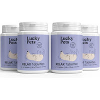 Produktbild von Lucky-Pet Beruhigungstabletten für Hunde mit L-Tryptophan, Baldrian und Hanfsaat