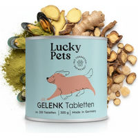 Produktbild von Lucky-Pet Gelenktabletten für Hunde mit Grünlippmuschel, Glucosamin, MSM und Teufelskralle zur Unterstützung der Gelenke