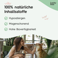 Produktbild von Lucky-Pet Gras- und Kotfresser Tabletten für Hunde zur Magen-Darm-Unterstützung und Verdauungshilfe