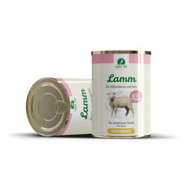 Produktbild von Lucky-Pet Hundefutter Lamm mit Hühnerherzen und Reis Sensitive Stückchen in Sauce 800 g