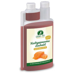 Produktbild von Lucky-Pet Lachsöl kaltgepresst als Haut-Fell-Supplement für alle Altersstufen 250 ml