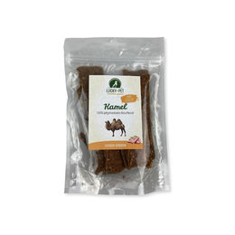 Produktbild von Lucky-Pet Natur Kamel Fleisch-Streifen Trockenfleisch für alle Altersstufen 100 g