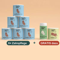 Produktbild von Lucky-Pet Zahnpflegepulver für Hunde 6er Set natürlich