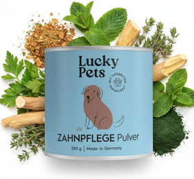 Lucky-Pet Zahnpflegepulver für Hunde hypoallergen zur Seniorenpflege 250g – Bild 1 von 7