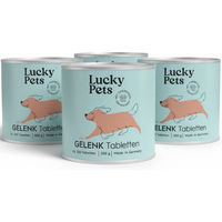 Produktbild von Lucky Pets Gelenktabletten für Hunde mit Grünlippmuschel, Glucosamin, MSM und Teufelskralle für alle Altersstufen