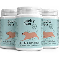 Produktbild von Lucky Pets Gelenktabletten für Hunde mit Grünlippmuschel, Glucosamin, MSM und Teufelskralle für alle Altersstufen