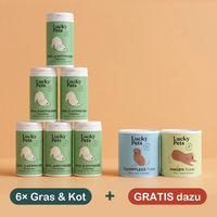 Produktbild von Lucky Pets Gras- und Kotfresser Tabletten für Hunde 6er Set pflanzlich