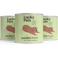 Produktbild von Lucky Pets Magenpulver Futtertopping für Hunde zur Magen-Darm-Unterstützung mit Ulmenrinde 1000g