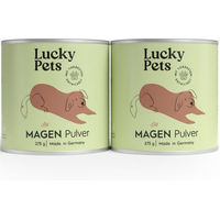 Produktbild von Lucky Pets Magenpulver Futtertopping für Hunde zur Magen-Darm-Unterstützung mit Ulmenrinde 550g
