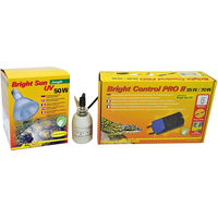 Produktbild von Lucky Reptile Bright Sun UV 50 W UVB-Kompaktlampe Komplettset Jungle Silber