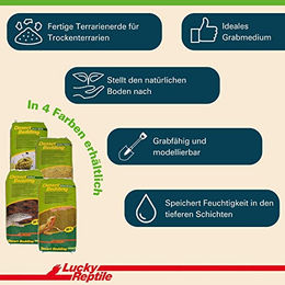 Lucky Reptile Desert Bedding Terrarienerde Natur Braun für Echsen 20 Liter - 20 l – Bild 1 von 7