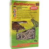 Produktbild von Lucky Reptile Earthworms für Echsen, Frösche und Axolotl 10 g