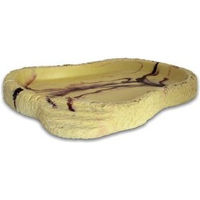 Produktbild von Lucky Reptile Futternapf aus Keramik für Reptilien wie Schildkröten und Echsen Beige Größe M