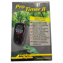 Lucky Reptile Pro Timer II Digitale Sekundenzeitschaltuhr mit Intervallsteuerung für Terrarien in Schwarz – Bild 1 von 8