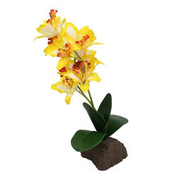 Produktbild von Lucky Reptile Scape it Easy Orchidee groß gelb 35 cm Dekopflanze für Reptilien und Frösche