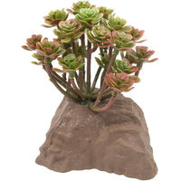 Produktbild von Lucky Reptile Steinpflanze Felsformation aus Kunststoff Grün 10 cm Terrarium Deko für Reptilien