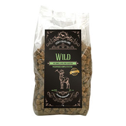 Produktbild von Lucky's Black Label Hundefutter Wild ofengebacken Monoprotein Sensitive 1 kg