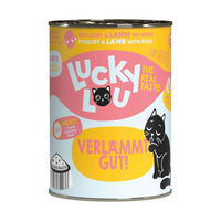 Produktbild von LuckyLou Katzenfutter Adult Geflügel und Lamm 6x400g - 6 x 400 g
