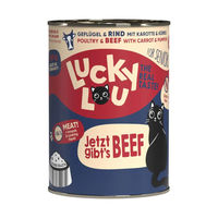 Produktbild von LuckyLou Katzenfutter Sterilisiert Geflügel und Rind 6x400g - 6 x 400 g